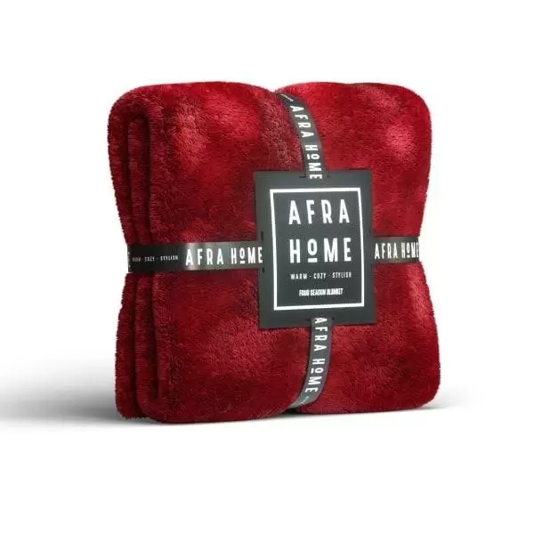 پتو 180*220 قرمز 1030 افرا